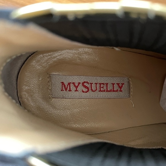 Mysuelly leather platform ankle boots size 5.5 - Picture 6 of 16